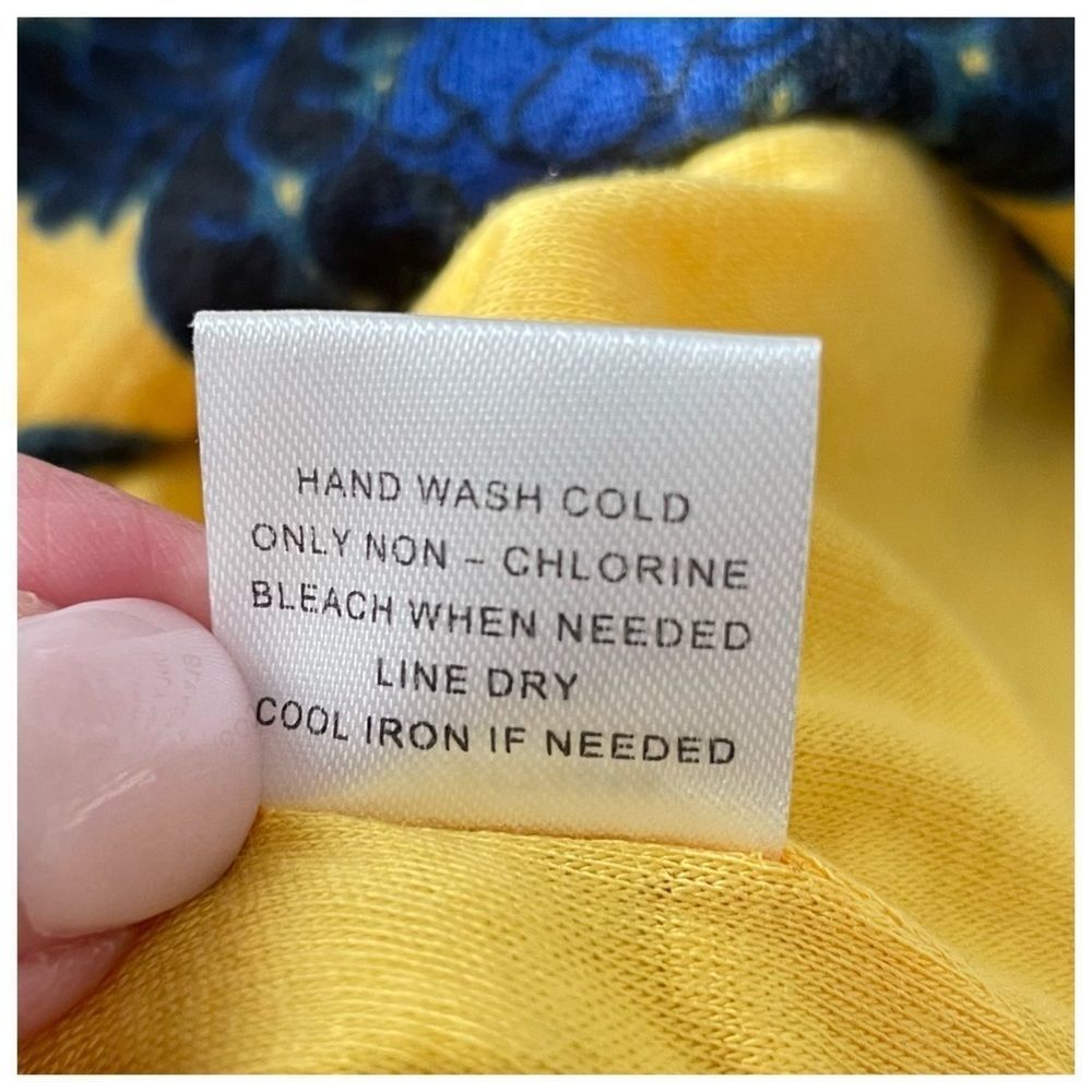41 HAWTHORN Yellow/Blue Oh My Darling Brixon Ivy Pencil Skirt M - Picture 6 of 7
